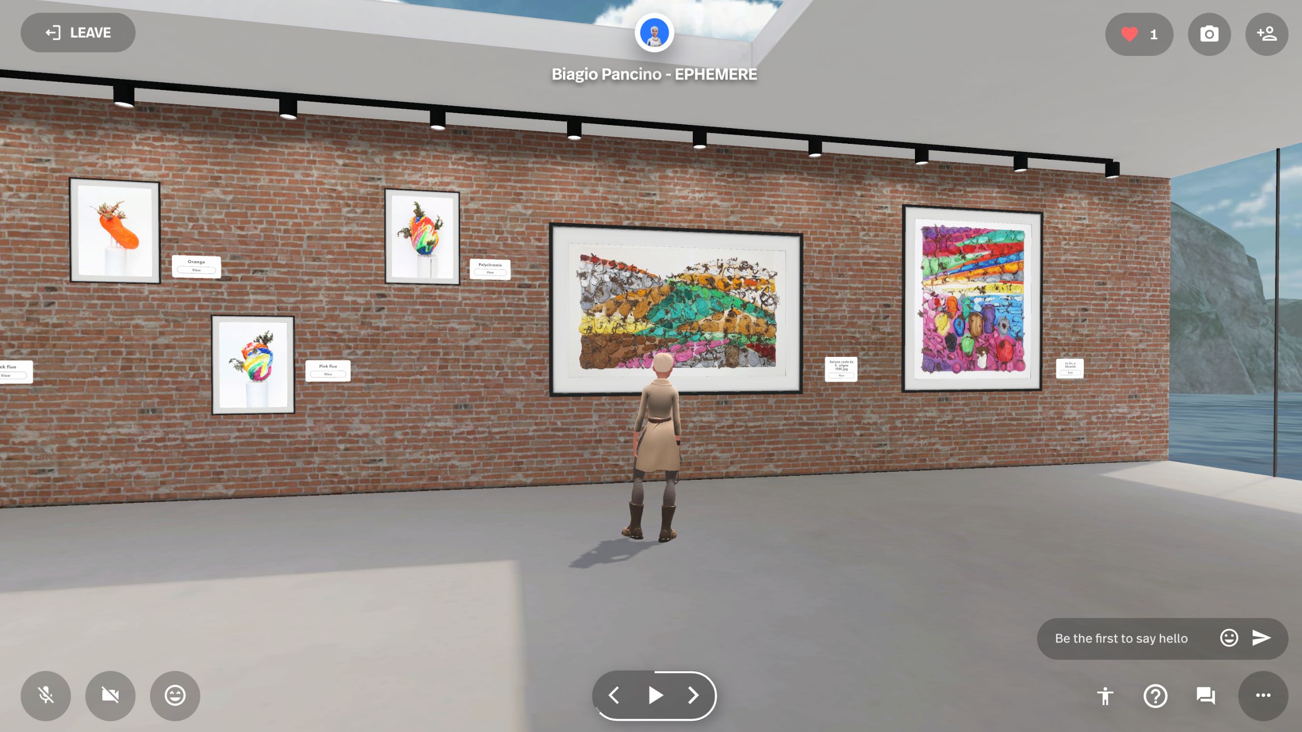 Galerie virtuelle art éphémère Biagio Pancino